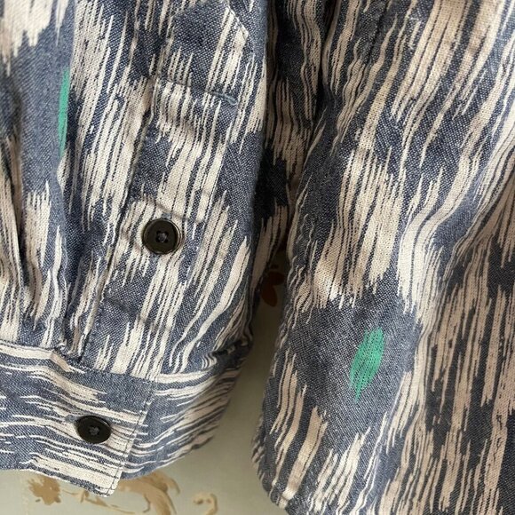 Ariat REAL Women Billie Jean Shirt Size XXL Western Aztec Ikat Farm Rodeo Ranch - Picture 5 of 10